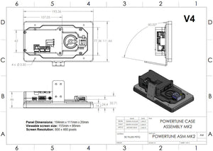 PowerTune Digital Dash V5 (Optional GPS)